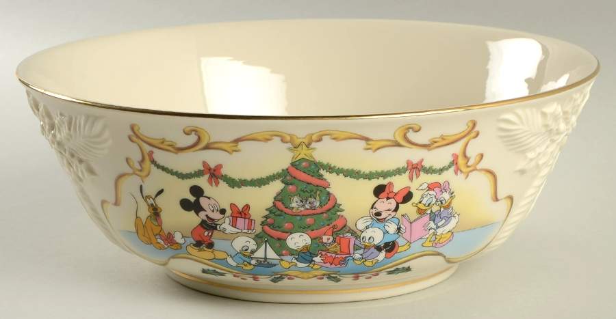 Disney Holiday 9" Round Decorative Bowl by Lenox-1