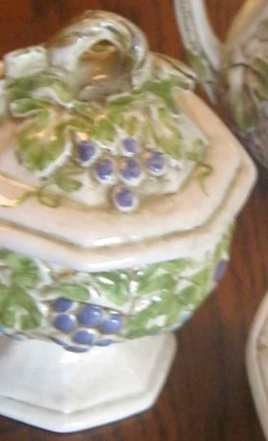 Vineyard Sugar Bowl & Lid by Lefton-1