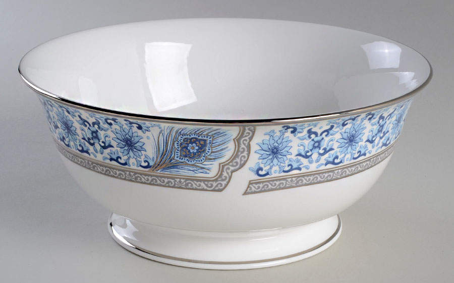 Sapphire Plume 8" Round Serving Bowl by Lenox-1
