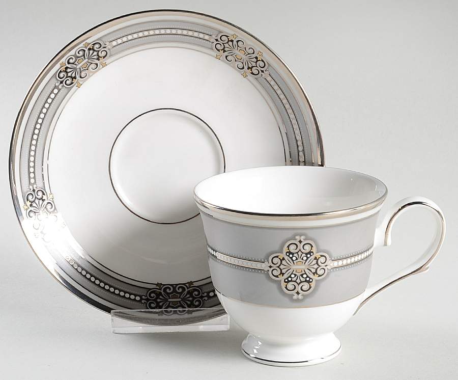 Ashcroft Footed Cup & Saucer Set by Lenox-1