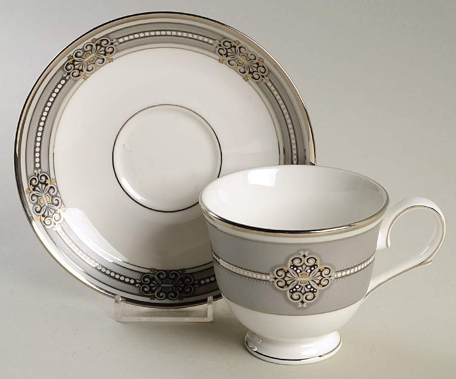 Ashcroft Footed Cup & Saucer Set by Lenox-1