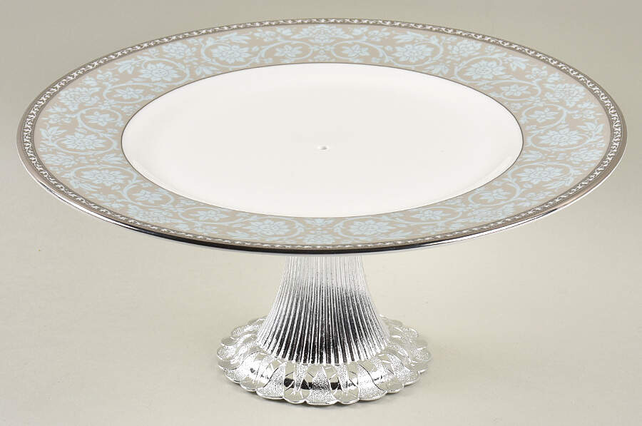 Westmore Cake Stand with 4"-5" Metal Pedestal  Hc by Lenox-1