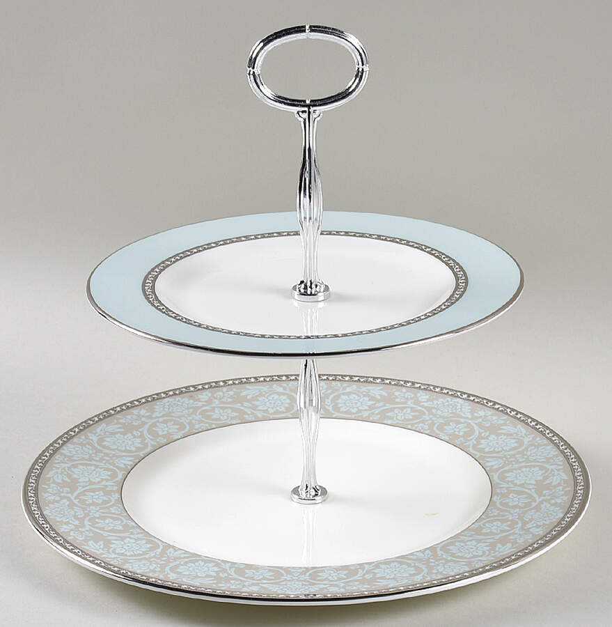 Westmore 6 5/8"-10"  2 Tiered Serving Tray (Dp, Sp) HC by Lenox-1