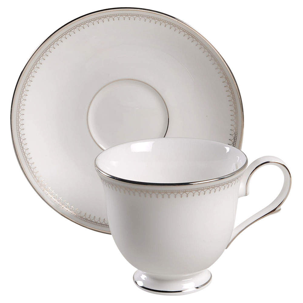 Belle Haven Footed Cup & Saucer Set by Lenox-1