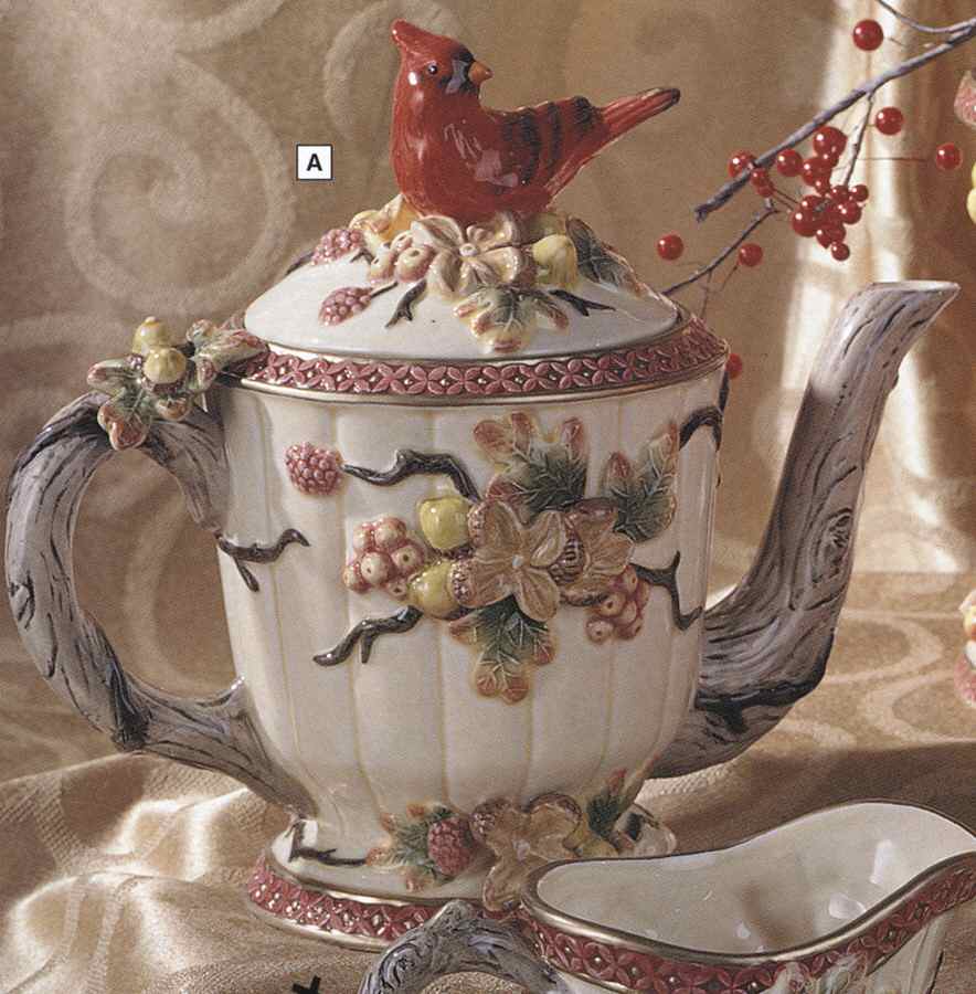 Cardinal Collection Teapot & Lid by Lefton-1