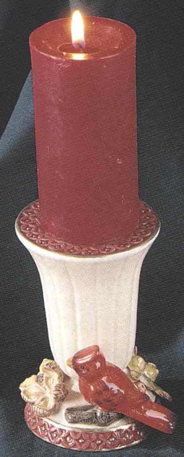 Cardinal Collection 5" Pillar Candleholder by Lefton-1
