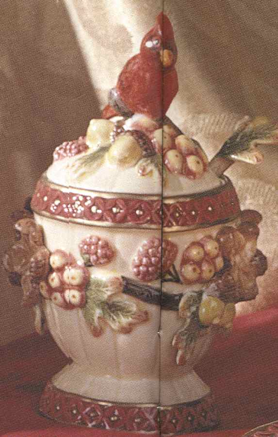 Cardinal Collection Sugar Bowl & Lid by Lefton-1