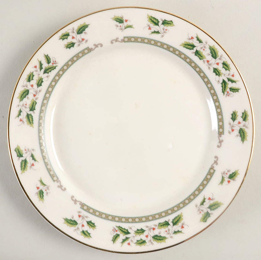 Affluent Christmas Salad Plate by Lynn's China-1