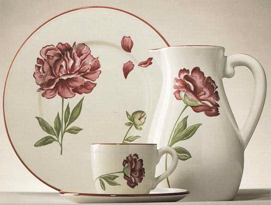 Pivoine Dinner Plate by Luneville-1