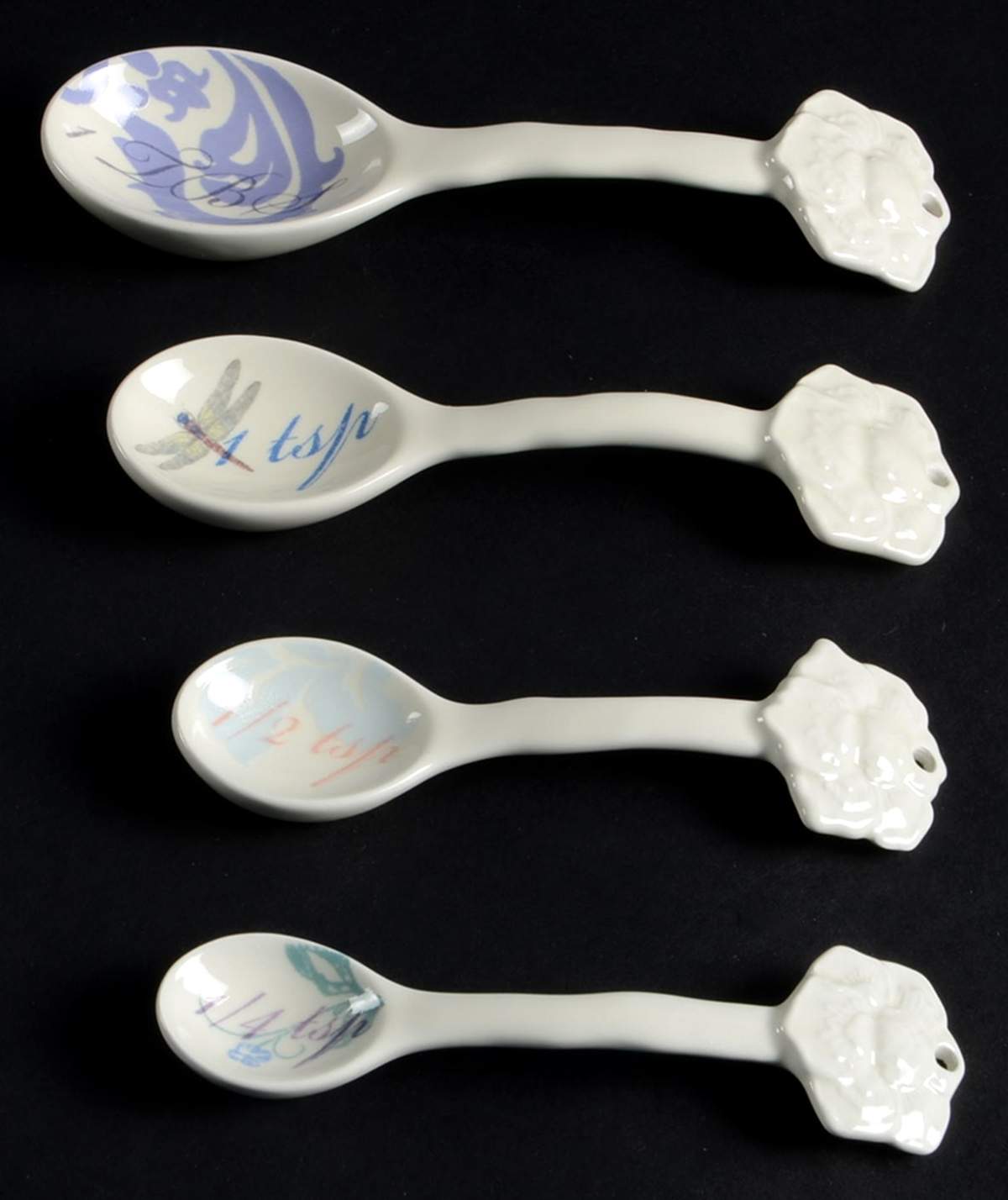 Collage (4 Pc) Ceramic Measuring Spoon Set by Lenox-1