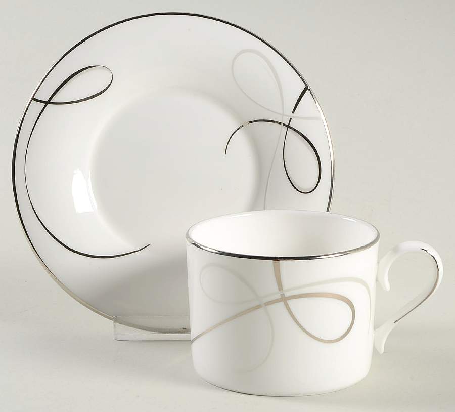 Adorn Flat Cup & Saucer Set by Lenox-1