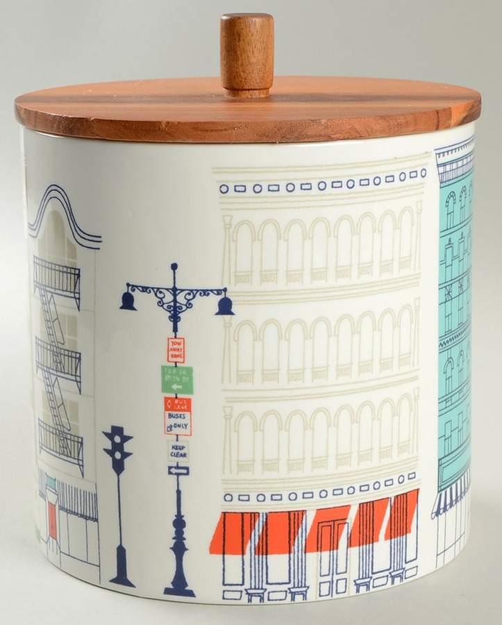 Hopscotch Drive About Town Large Canister & Lid by Lenox-1