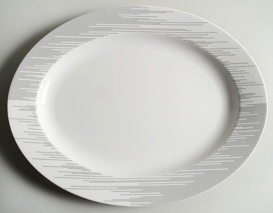 Metro Point 16" Oval Serving Platter by Lenox-1