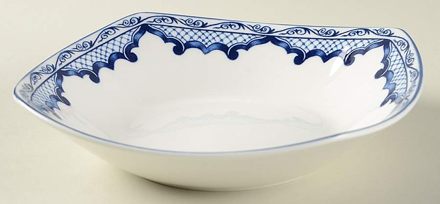 Mandarin Square Blue Coupe Soup Bowl by Ralph Lauren China-1