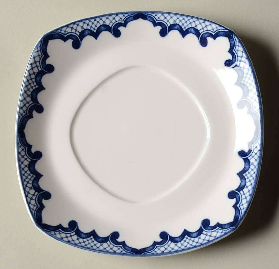 Mandarin Square Blue Saucer by Ralph Lauren China-1