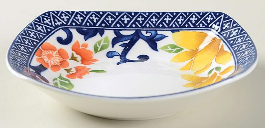 Mandarin Square Blue Fruit/Dessert (Sauce) Bowl by Ralph Lauren China-1