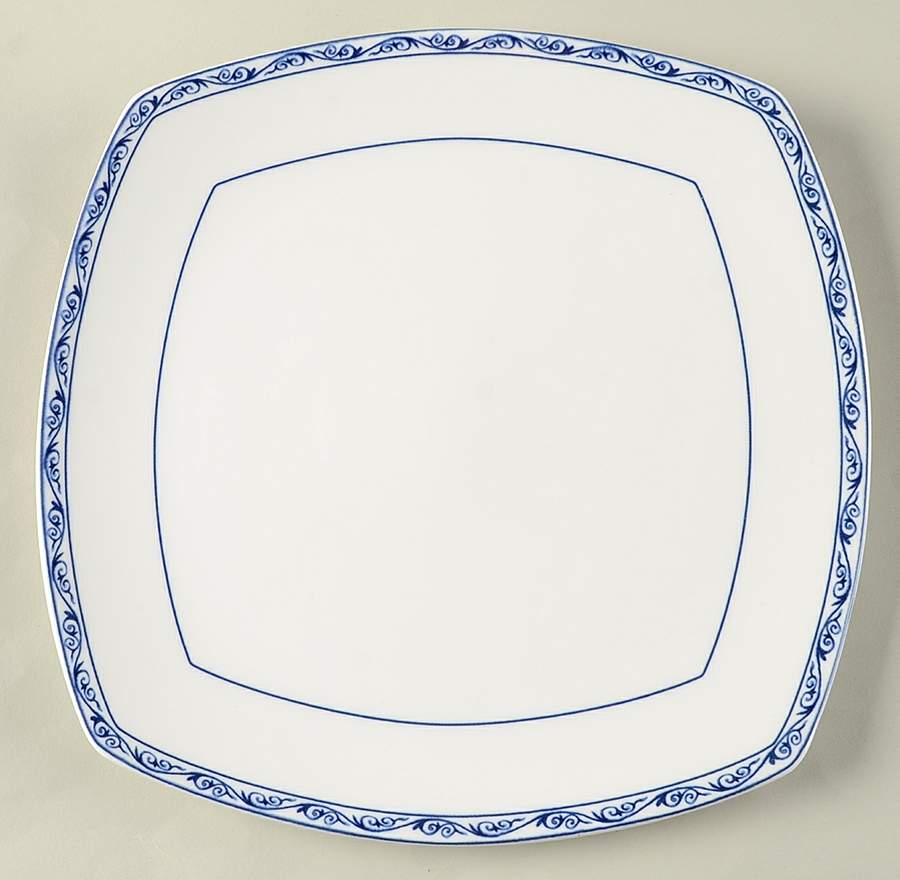 Mandarin Square Blue Dinner Plate by Ralph Lauren China-1