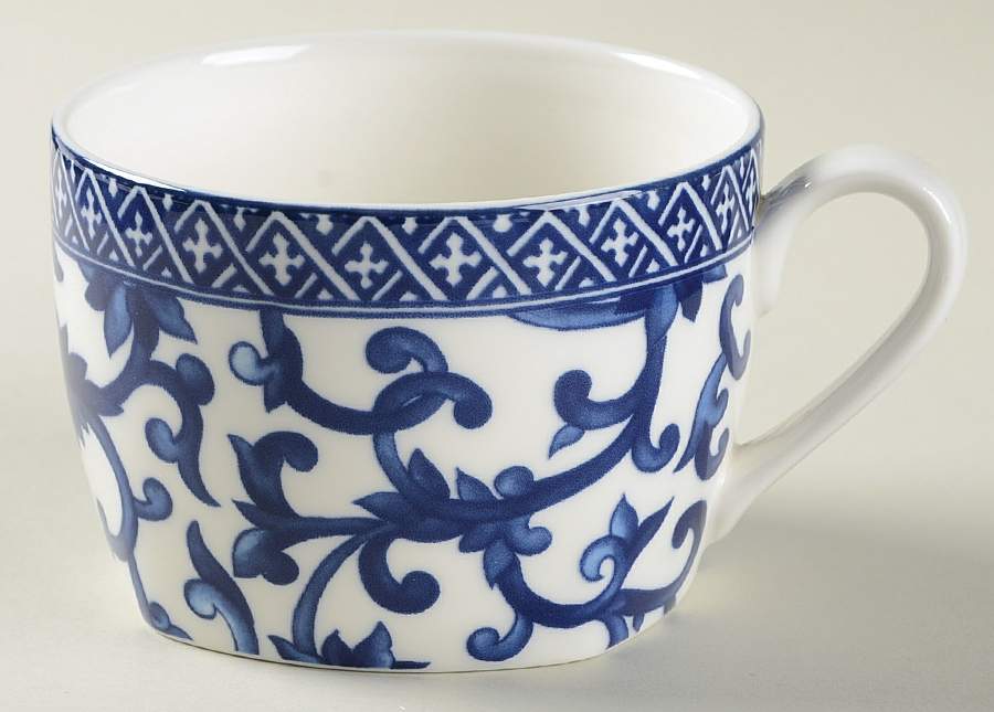 Mandarin Square Blue Flat Cup by Ralph Lauren China-1