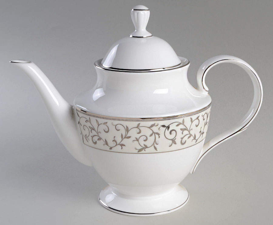 Opal Innocence Silver Teapot & Lid by Lenox-1