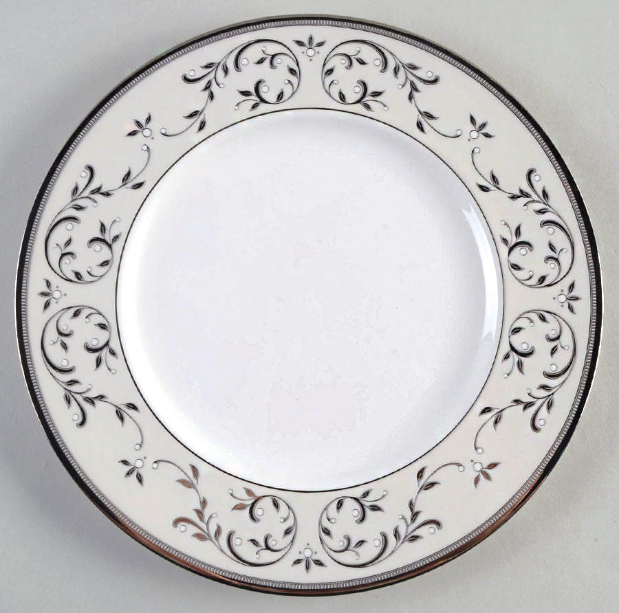 Opal Innocence Silver Accent Luncheon Plate by Lenox-1