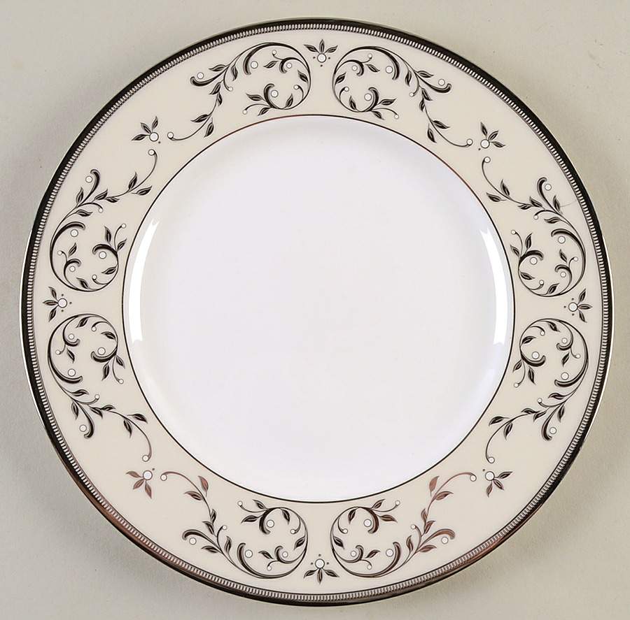 Opal Innocence Silver Accent Luncheon Plate by Lenox-1