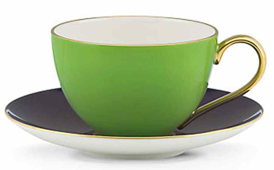 Greenwich Grove Flat Cup & Saucer Set by Lenox-1