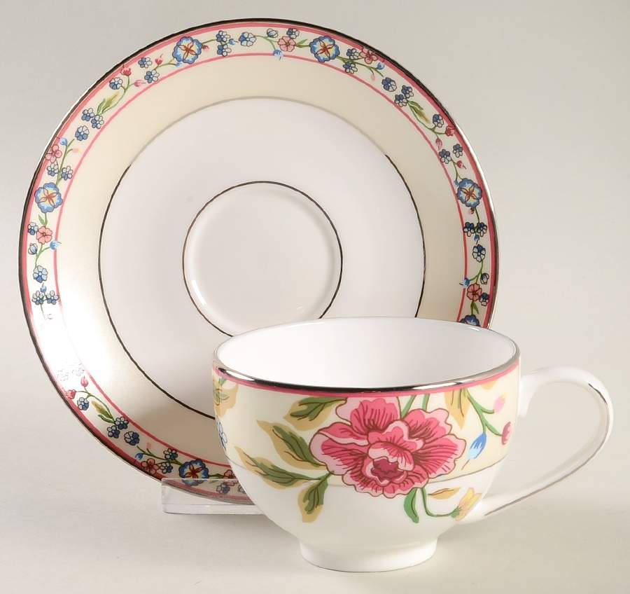 Bouvier Footed Cup & Saucer Set by Lenox-1