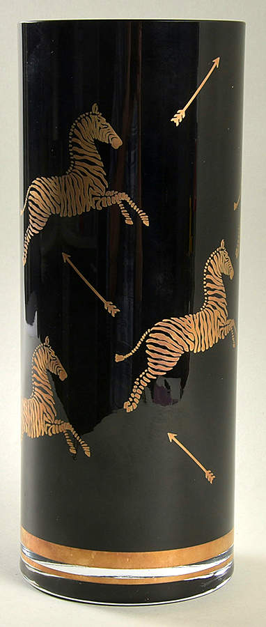 Zebras Gold 12" Glassware Vase by Lenox-1