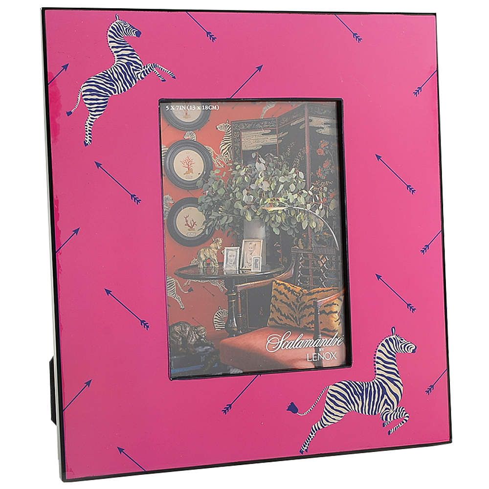 Zebras Gold Wood Frame-Holds 5" X 7" by Lenox-1