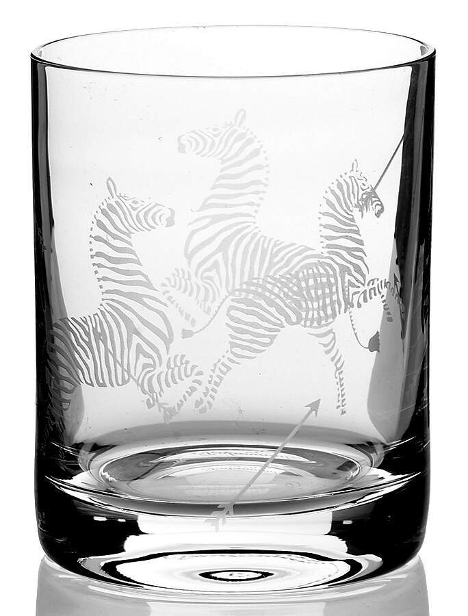 Zebras Gold Glassware Double Old Fashioned by Lenox-1
