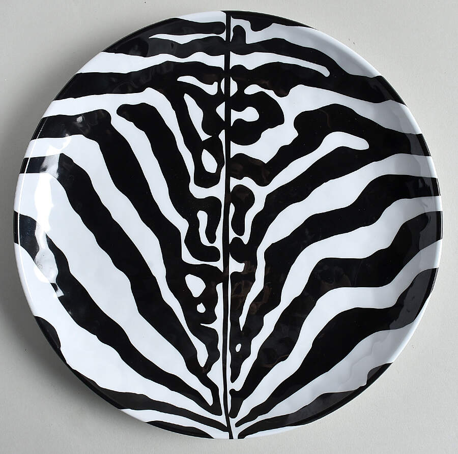 Zebras Gold Melamine Luncheon Plate by Lenox-1
