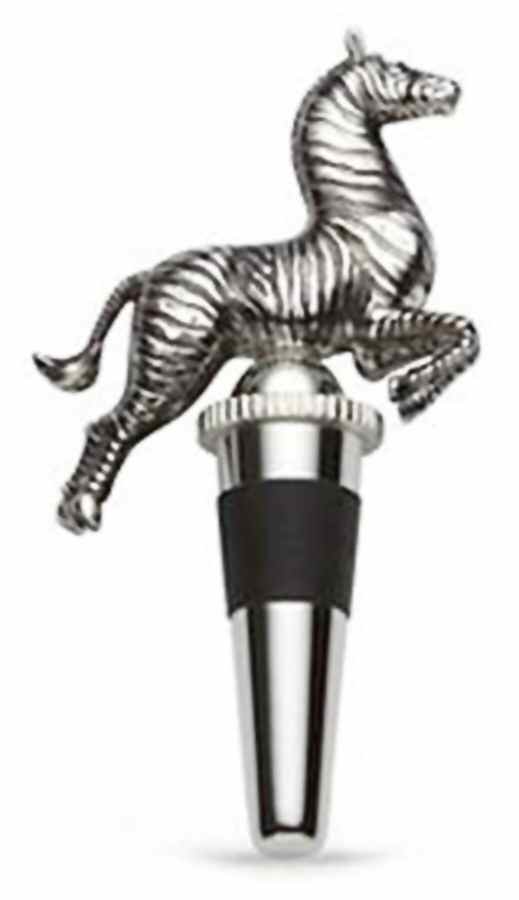 Zebras Gold Metal Wine Bottle Stopper by Lenox-1