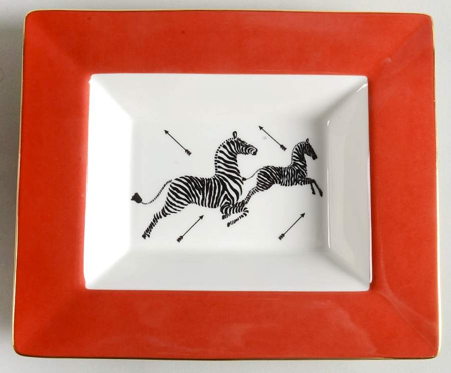 Zebras Gold Rectangular Dish by Lenox-1
