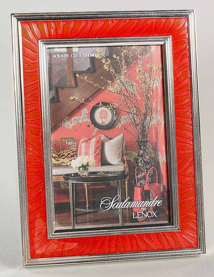 Zebras Gold Metal Frame-Holds 4" X 6" by Lenox-1