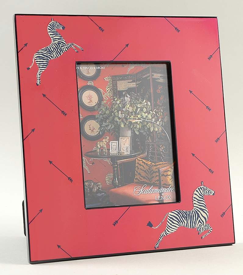 Zebras Gold Wood Frame-Holds 5" X 7" by Lenox-1