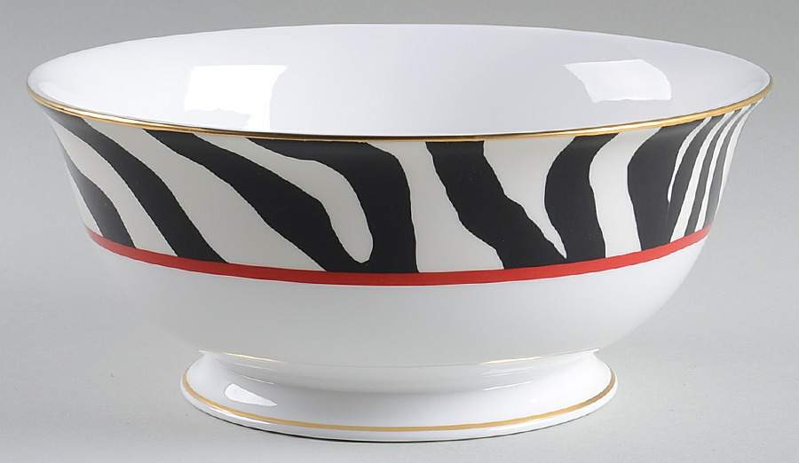 Zebras Gold 8" Round Serving Bowl by Lenox-1