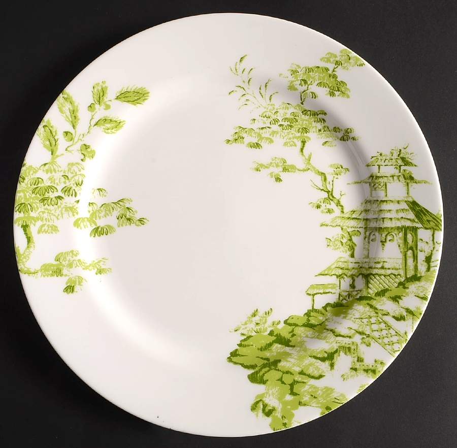Toile Tale Chartreuse Dinner Plate by Lenox-1