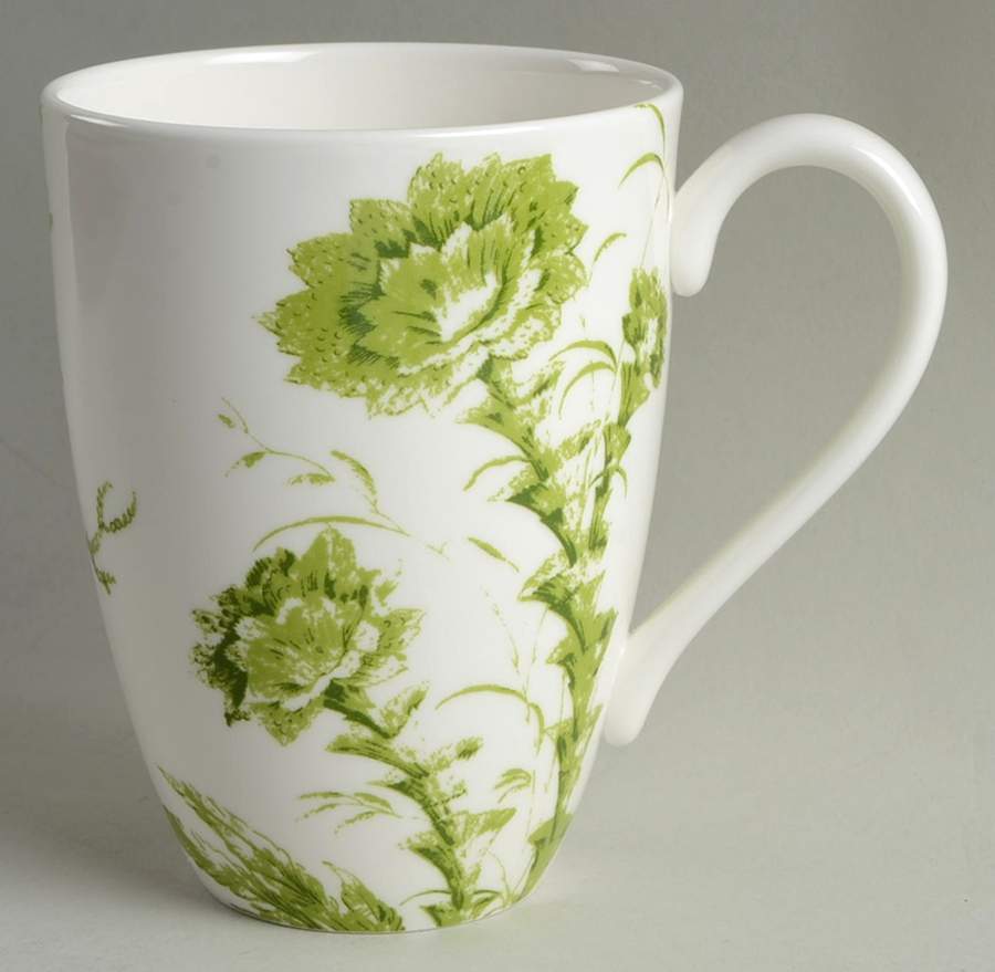 Toile Tale Chartreuse Mug by Lenox-1