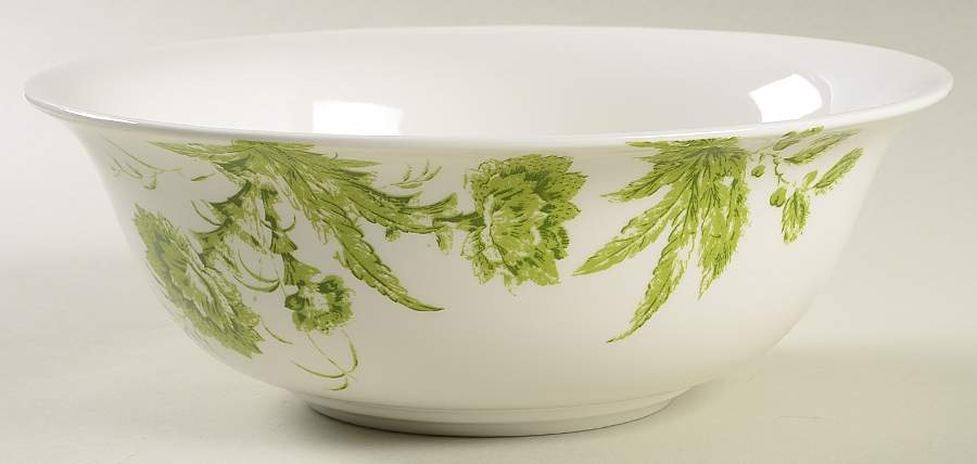Toile Tale Chartreuse 9" Round Serving Bowl by Lenox-1