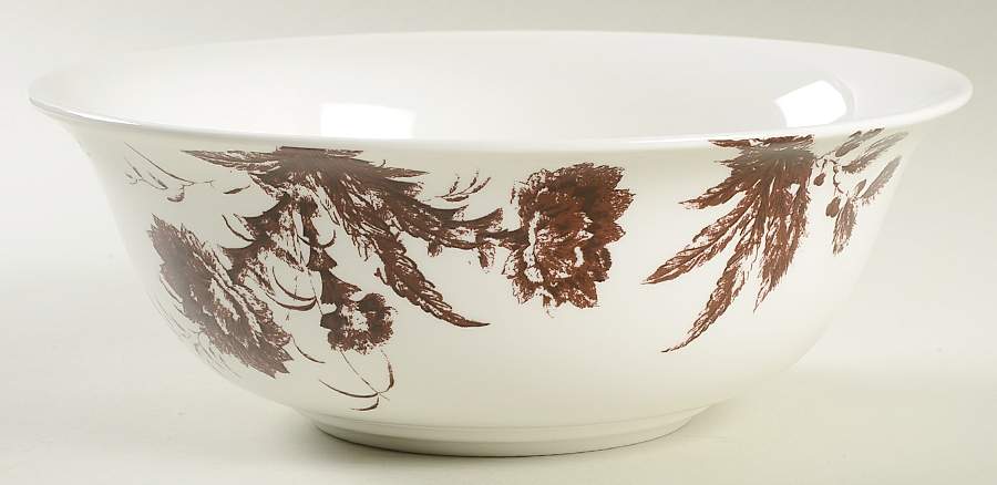 Toile Tale Chocolate 9" Round Serving Bowl by Lenox-1