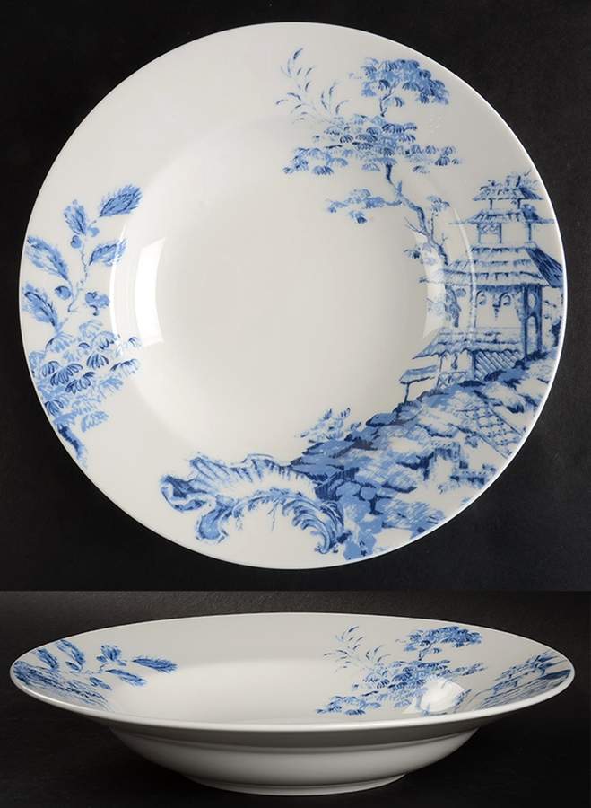 Toile Tale Sky Blue 9" Soup/Pasta Bowl by Lenox-1