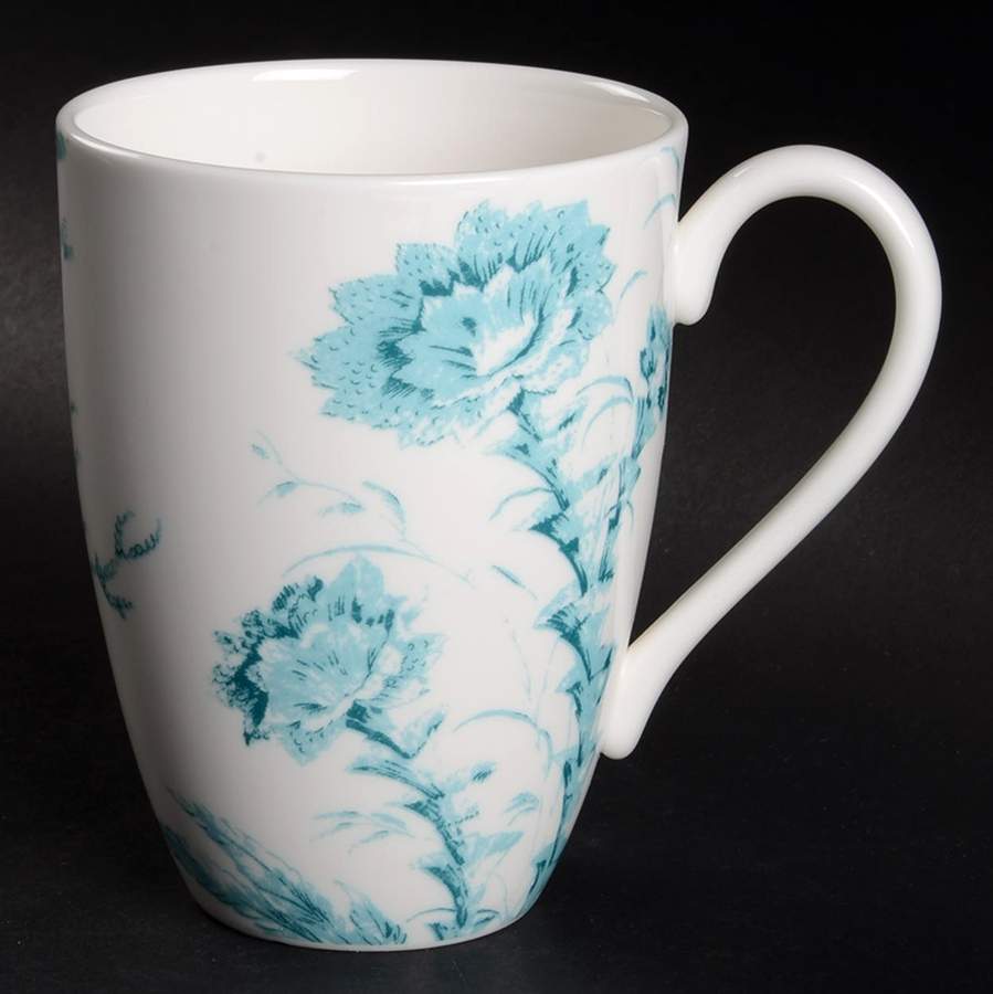 Toile Tale Teal Mug by Lenox-1