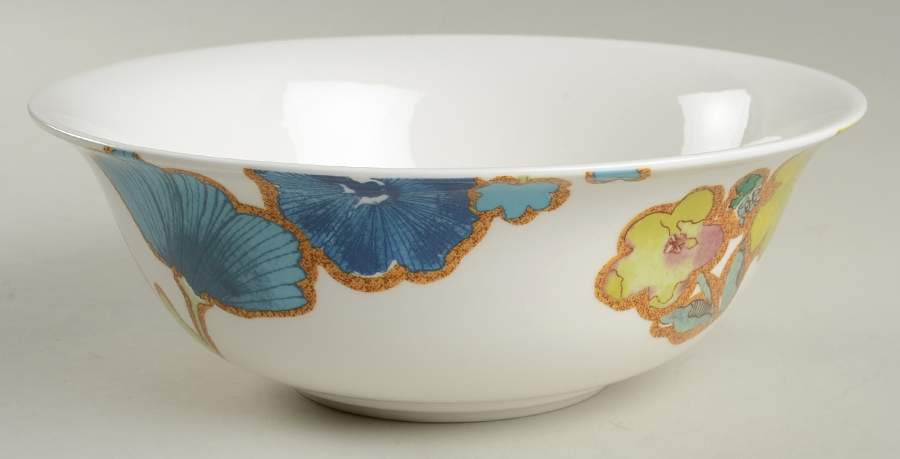 Floral Fusion Blue 9" Round Serving Bowl by Lenox-1