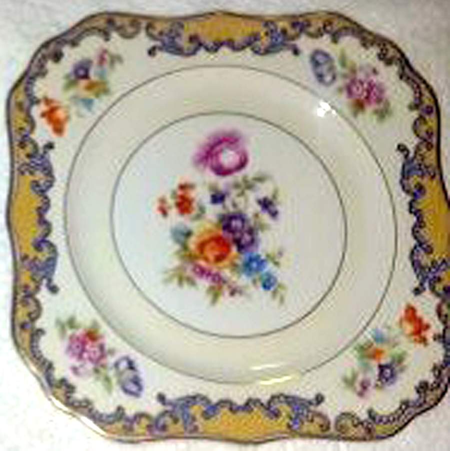 Wales K Square Salad Plate by Limoges-American-1