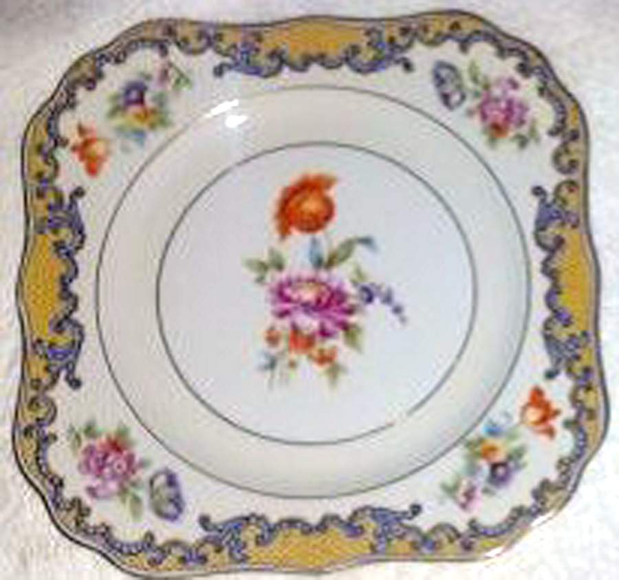 Wales K Square Salad Plate by Limoges-American-1