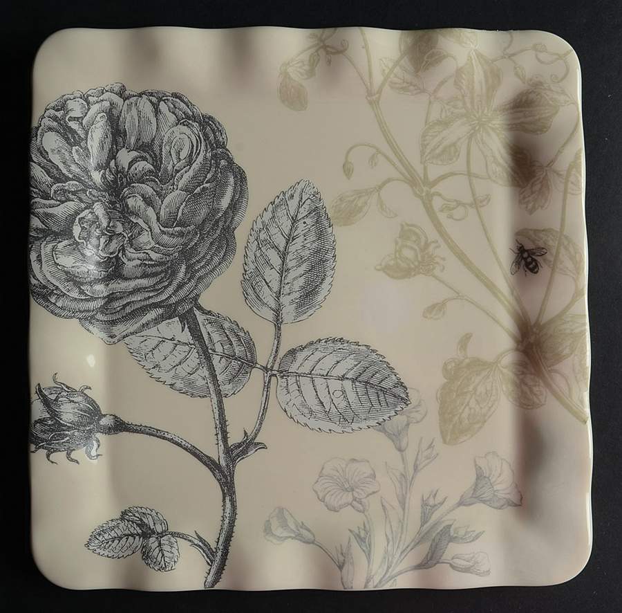 Vintage Botanical 10" Square Tray by Lenox-1