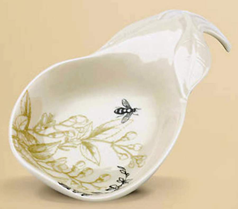 Vintage Botanical Spoon Rest/Holder (Holds 1 Spoon) by Lenox-1