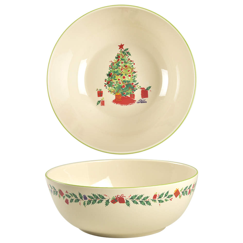 Holiday Inspirations & Illustrations 9" Round Serving Bowl by Lenox-1