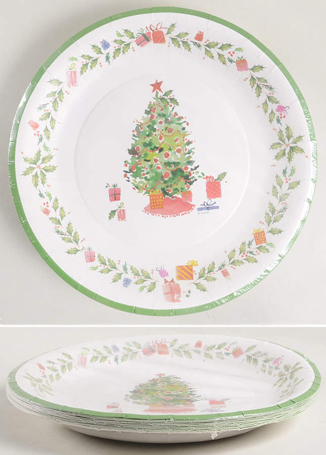 Holiday Inspirations & Illustrations Pack of 8 - Paper Dinner Plate by Lenox-1
