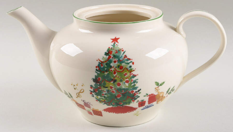 Holiday Inspirations & Illustrations Teapot No Lid by Lenox-1
